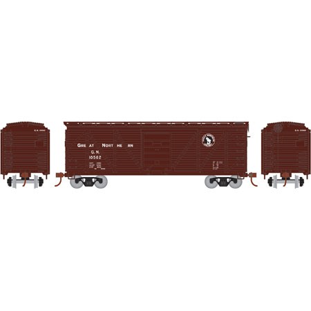 Coche de carga Roundhouse 85725 HO Great Northern 40' funda única #10562 | Zustand: New