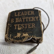 Vintage Leader Pocket Voltmeter / B Battery Tester with original storage box.