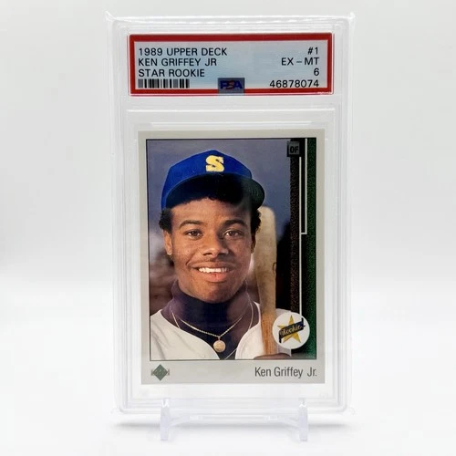 1989 Upper Deck - Star Rookie Ken Griffey Jr #1 (RC) PSA 6
