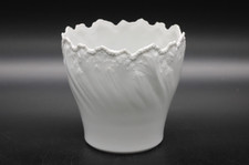 Alt Tirschenreuth Blumentopf &Uuml;bertopf wei&szlig; Porzellan Vintage &Oslash; 13,5 cm