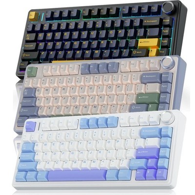 AULA F75 75% Wireless Mechanical Keyboard Pre-lubed Reaper Switches RGB Backlit