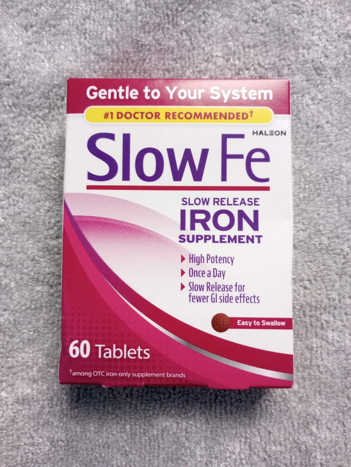 Supplement For Iron Deficiency Slow Release 60 Tabs