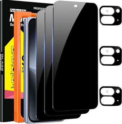 3 Pack Privacy Screen Protector for Google Pixel 10 Pro Fold with Camera Lens Pr