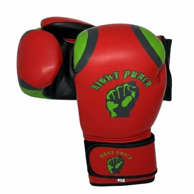 RIGHT PUNCH Premium Cowhide Leather Boxing Gloves – Professional Training & Sparring Gloves