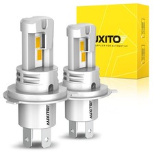 AUXITO H4 9003 Super 60000LM Kit LED Headlight Bulbs High Low Beam Golden Yellow