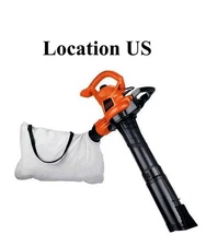 12 AMP Corded Electric 3-In-1 Handheld Leaf Blower, Tool-Free Switchover, Black