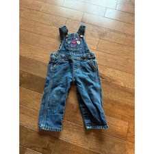 VTG OshKosh B'Gosh Vestbak cotton Denim bib overalls Coveralls Hearts Sz 12 M