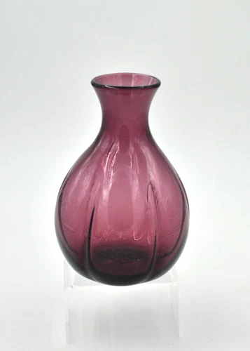 Vintage Blenko Glass Vase #928 - Amethyst