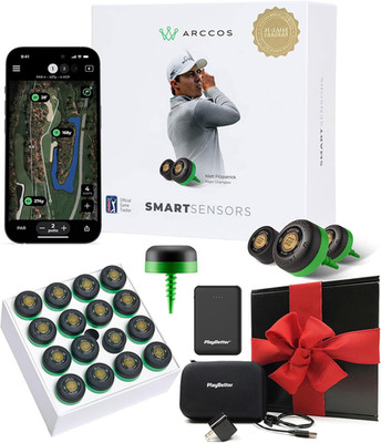 Arccos Gen 4 Golf Smart Sensors Gift Box Bundle - Set of 16 Smart Sensors, A.I. 