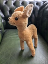 Steiff Fawn Bambi Vintage 60s Stuffed Animal Retro Plush Toy 50s D9