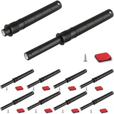 10 PCS 4.21 Inch Push To Open Cabinet Hardware Latch Lock Hidden Door Black