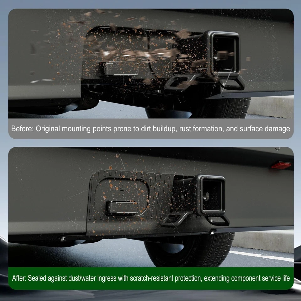 For 2022-2025 Ford Maverick Rear Bumper Cover Plate Hitch Cover Connector Panel Foto 4 de 4