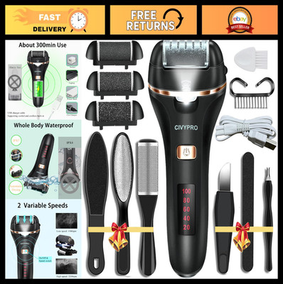Rechargeable Electric Foot Callus Remover - Waterproof Pedicure Tool, Dead Skin