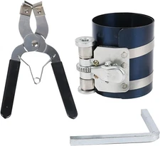 Car Engine Piston Ring Installer Removal Kit, Adjustable 2-1/8" to 7" Vehicle Pi