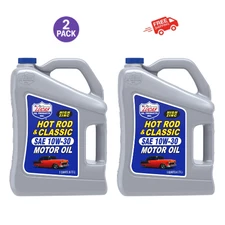 2 PACK - Lucas Oil 10679 Hot Rod & Classic Car SAE 10W-30 Motor Oil - 5 Quart