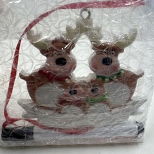 2023 Christmas Elk Deer Santa Ornament Pendant Xmas Tree Deer Resin ornament