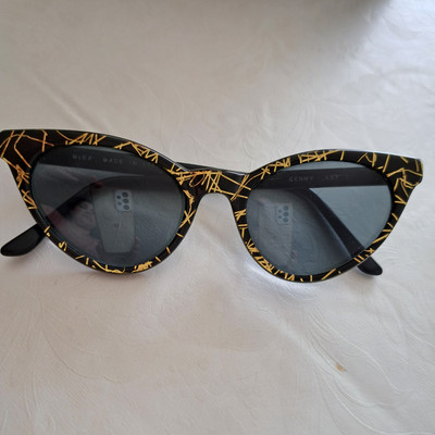 Vintage Katzenaugenmuster Sonnenbrille 437 Miba Italy Spitze Cateye