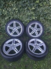 GENUINE AUDI A5 A4 B8 B9 245/40/18 ALLOY WHEELS HANKOOK TYRES ET29 8W0601025DE
