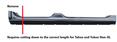2000-2006 Chevrolet Tahoe GMC Yukon Platinum Side Skirts Rocker Panels (short wheelbase) - 2 Piece - 100018