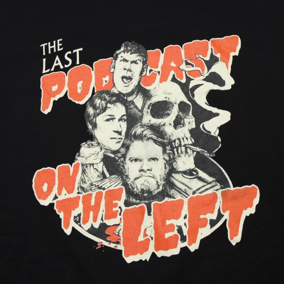 The Last Podcast on the Left Shirt Mens 2XL Black Graphic Tee Horror Comedy - Image 2 of 4