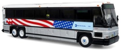 ICONIC REPLICAS 870567 MCI D4000 Coach MTA New York City 9/11 1/87