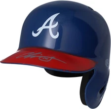 Chipper Jones Atlanta Braves Signed Mini Batting Helmet
