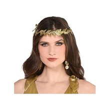 Golden Laurel Wreath Crown - Roman/Greek - Unisex Costume Accessory - One Size