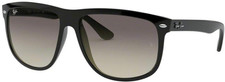 Ray-Ban Boyfriend Polished Black Gradient Grey Lens RB4147 601/32 60