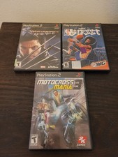 PS2 Game Lot - Motocross Mania 3, Wolverine's Revenge, BIG NBA Street - Read