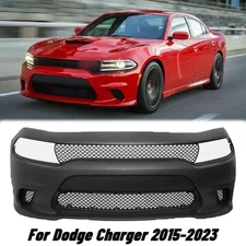 Fit For 15-23 Dodge Charger SRT Style Front Bumper Cover w/ Air Duct Grille