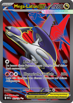   Pokémon Mega Latias ex | Deutsch   | MEG 163/132 Mega-Entwicklung | NM  
