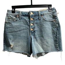 Universal Thread NWT Vintage MIDI Shorts, size 2/26R, Button -Fly Distressed