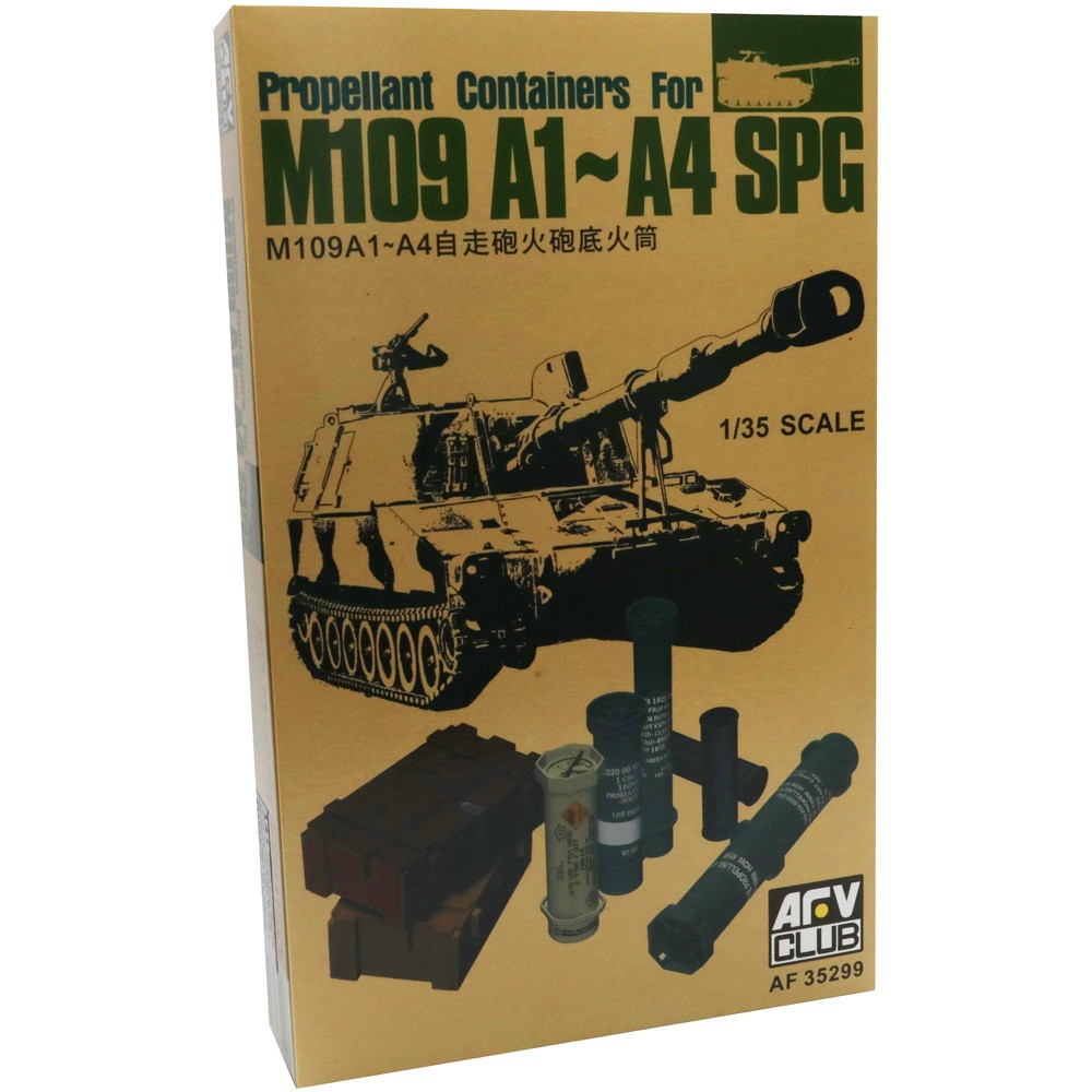 AFV Club Propellant Containers for M109 A1-A4 SPG Model Accessory Set Scale 1:35