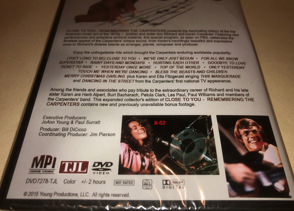 Close To You - Remebering the Carpenters  (海外版DVD) Amazon.com: Close to You: Remembering the Carpenters : Herb