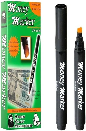 Money Marker (2 Counterfeit Pens) - Counterfeit Bill Detector Pen with Upgraded - Picture 2 of 7