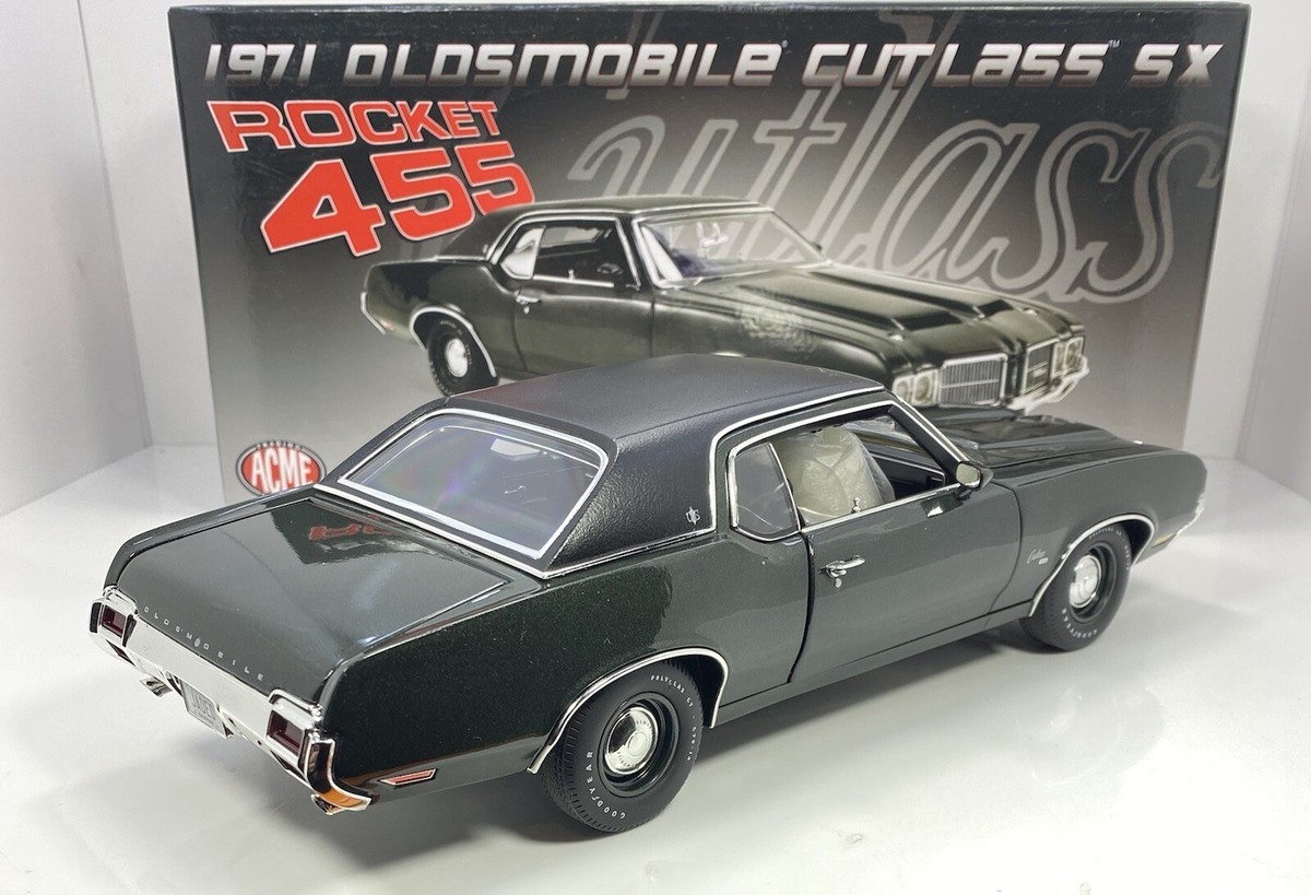 OLDSMOBILE CUTLASS SX 1971 - Green - ACME 1/18 A1805619 - miniature américaine