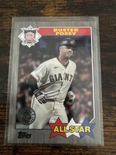2022 Topps Series 2 - 1987 Topps All-Star Baseball Black #87AS-6 Buster Posey...