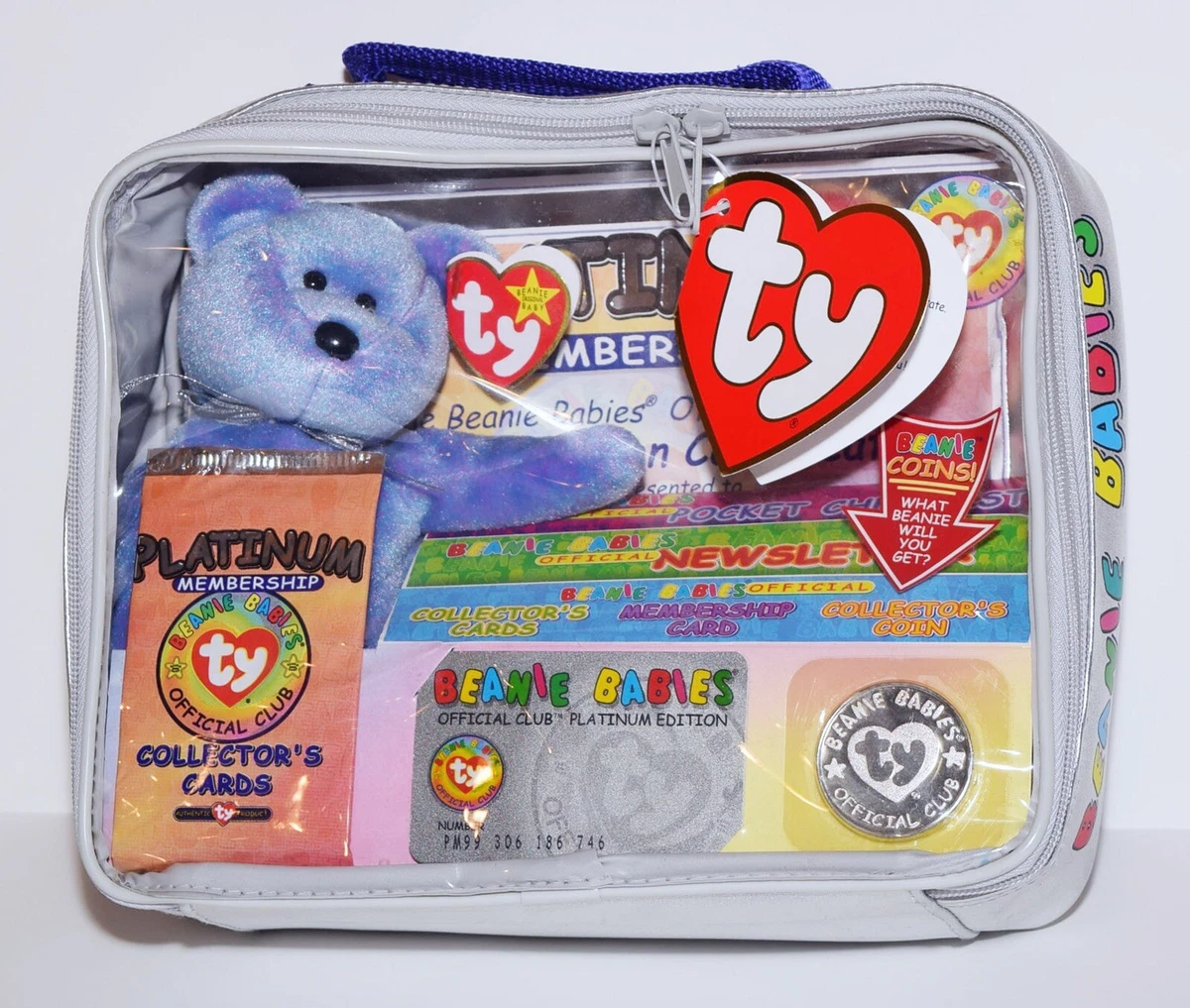 Beanie babies platinum membership 1999 value new arrivals