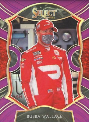 Panini 2021 Chronicles Bubba Wallace #10 8/25 Select Purple Parallel Card
