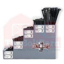 Nylon Cable Zip Ties UV Resistant Black  White Nylon Assortment Kit - 901 PCS