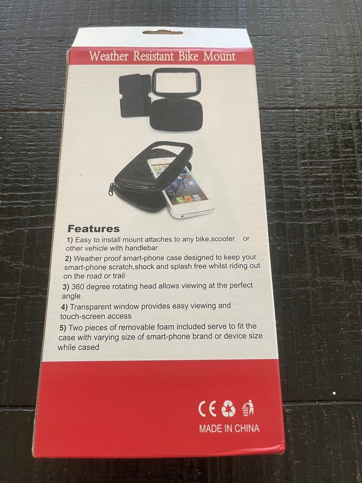 Soporte giratorio resistente a la intemperie para teléfono celular para bicicleta, soporte para teléfono inteligente Foto 2 de 4