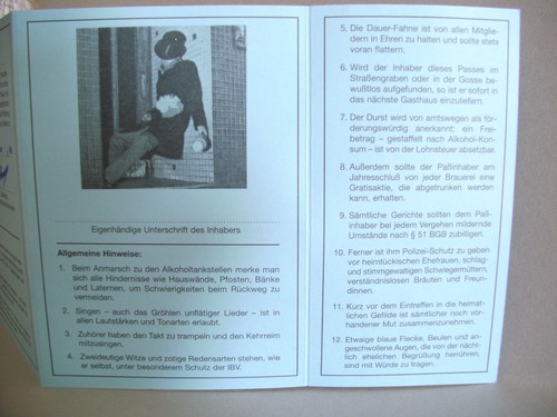 Säuferpass Scherzausweis Alkohol Scherzartikel witzig - Bild 3 von 3