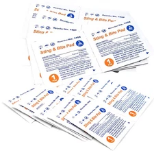 Insect Sting / Bite Relief Pads - 50 Count/Pkg - Dynarex