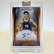 2023-24 Topps 3 Ben Sheppard Full Court Signs Orange On-Card Auto /25 Encased