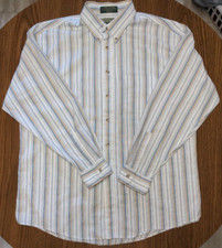 Loafers by Reed St. James Men's XL Striped Shirt Wrinkle Free Made in USA