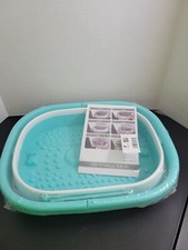 Collapsible Foot Spa/ Bath Teal Folds UP Easy Storage