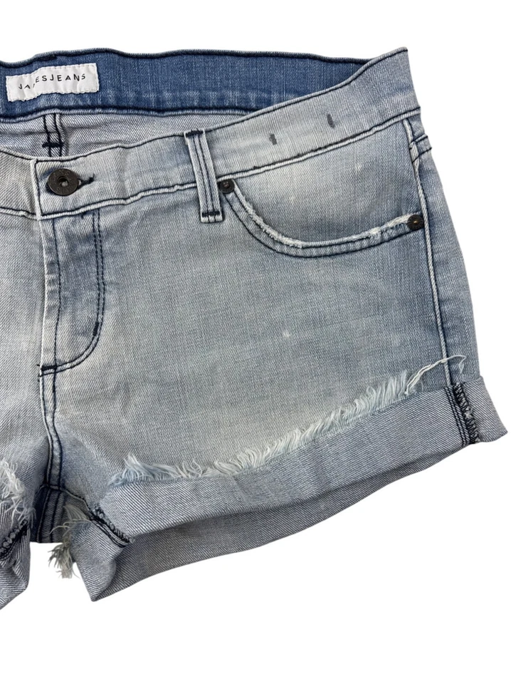 NUEVO Pantalones Cortos James Jeans Para Mujer Charlie Sueltos Boyfriend Denim Jean Dobladillo Enrollado 30 Foto 2 de 4