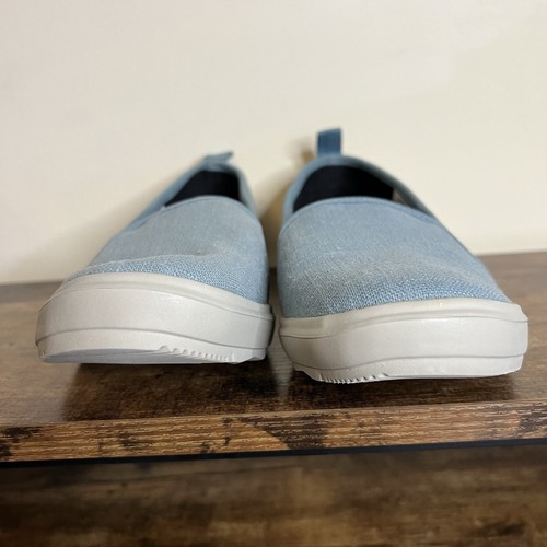 Merrell Around Town Ada Moc Canvas Slip On Sneaker Blue Smoke Shoe Women's 6 - Picture 5 of 12