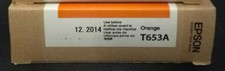 Genuine NEW/Sealed Epson T653A Orange Ink Cartridge - Epson Stylus Pro 4900/4910