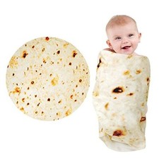 Baby Burrito Swaddle Blanket for Newborn,Double 36 Inches Diameter Burrito-1